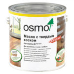 Масло Osmo Original 3032 для деревянных полов и мебели с твердым воском бесцветное шелковисто-матовое 2,5 л