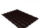 Металлочерепица 1,18х3,6 м 0,5 мм Классик коричневая RAL 8017 rooftop matte