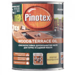 Масло Pinotex Wood&Terrace Oil для террас бесцветное 1 л