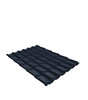 Металлочерепица 1,18х1,15 м толщина 0,5 мм Стальной Бархат/Rooftop Matte графитовый серый RAL 7024